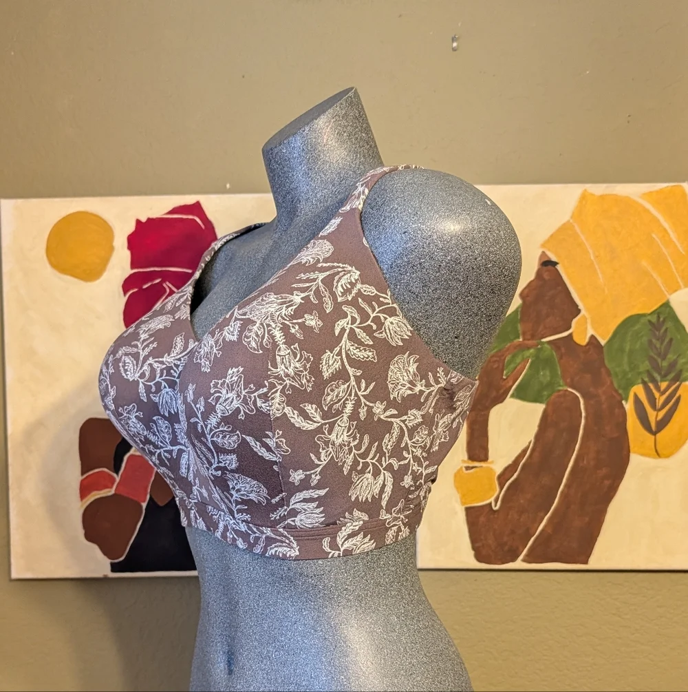 Floral Lace Women's Bra - Picture 3 of 9